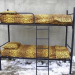 Армейские кровати металлические для обстановки казарм, бараков, тюрем